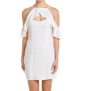 BB Dakota Kaless Off Shoulder Ruffle Keyhole Dress NWT